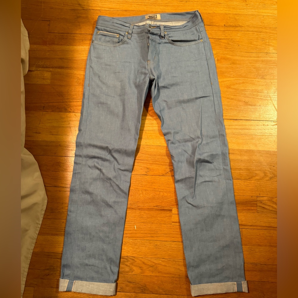 Naked & Famous Summer Sky Selvedge - Weird Guy